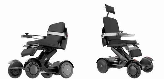 Compare electric wheelchair M4 and M4H high backrest wheelchair with head support 